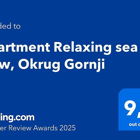 Apartment Relaxing Sea View, Okrug Gornji Exterior foto